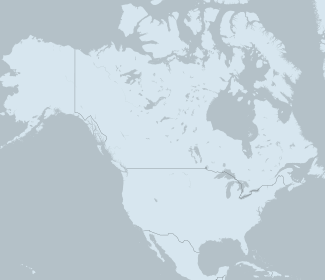 Map of USA and Canada